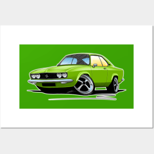 Opel Manta A Green Posters and Art